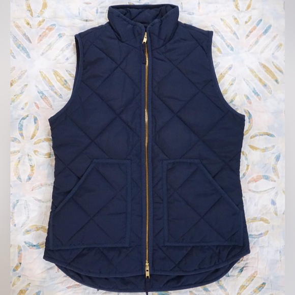 J. Crew Jackets & Blazers - J. Crew Quilted Puffer Vest in Vivid Ink - Size XXS